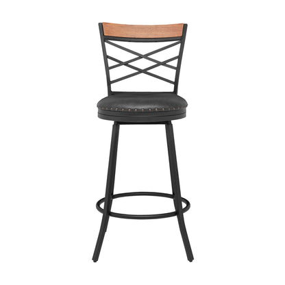 Alden Mid Century Swivel Counter & Bar Stool