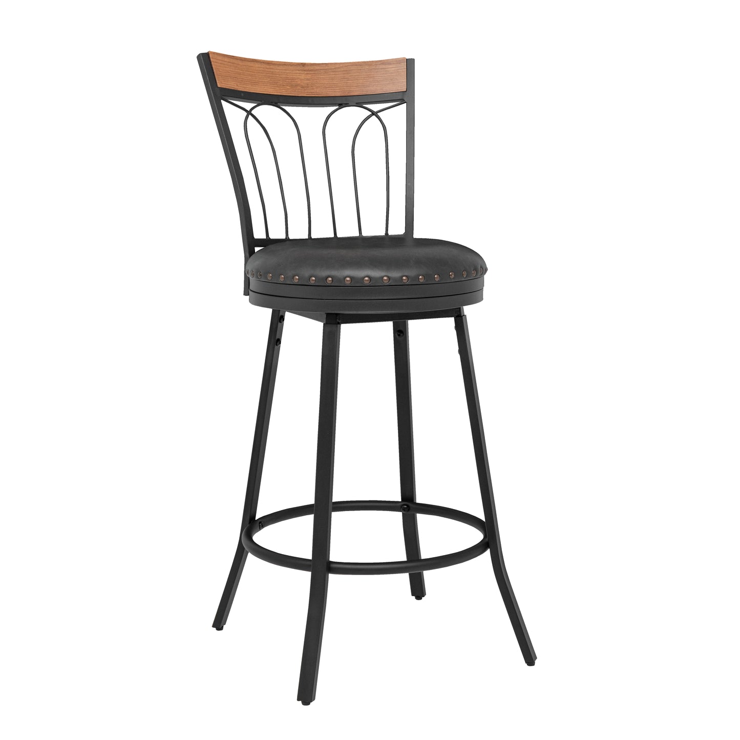 Ryan Mid Century Swivel Counter & Bar Stool