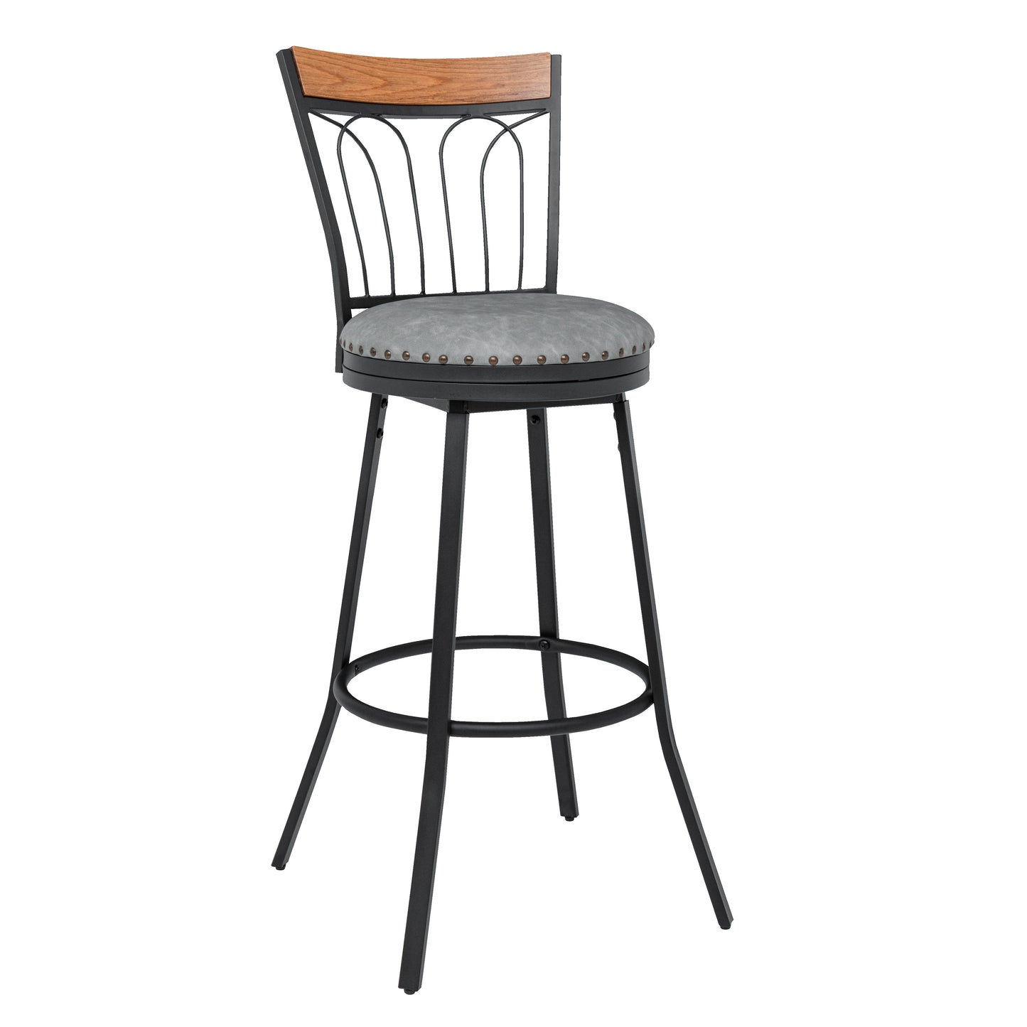 Ryan Mid Century Swivel Counter & Bar Stool