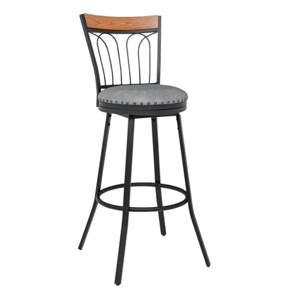 Ryan Mid Century Swivel Counter & Bar Stool