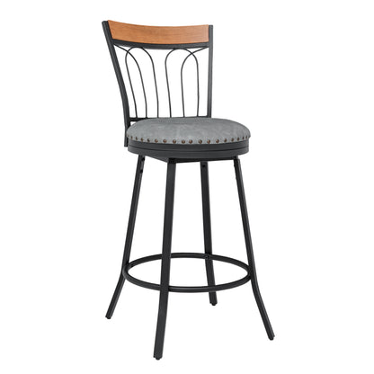 Ryan Mid Century Swivel Counter & Bar Stool